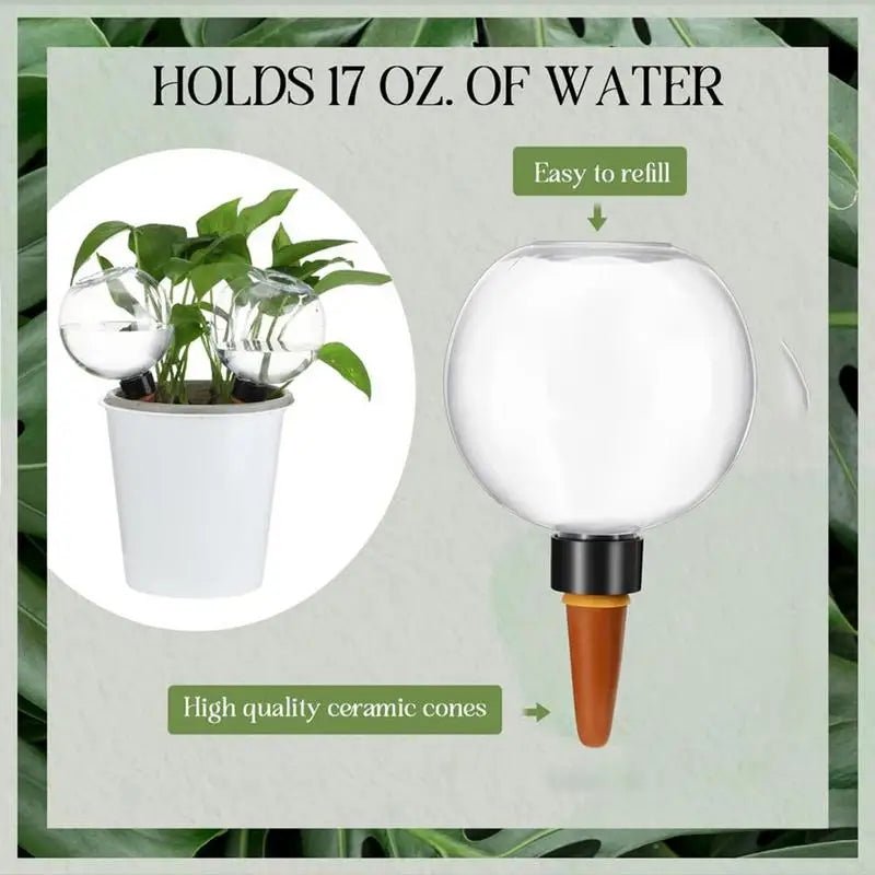 500ML Automatic Drip Irrigation System Self Watering Plant Watering Bulbs for Garden Flower Plants Watering Balls Devices